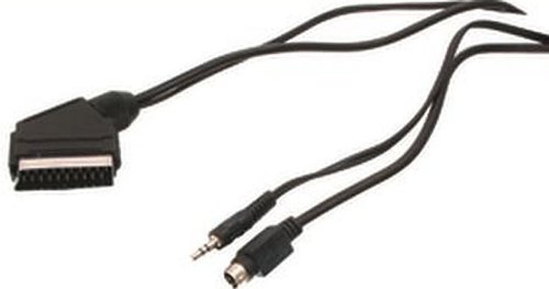 Scart Plug 21 Pin to S-VHS & 3.5mm Stereo Plug