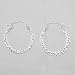 5/8" Full Hammered Hoop Earrings in Sterling Silver, #9457