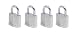 MASTER LOCK 9120EURQNOP 4 VORH�NGESCHL�SSER 20MM ALUMINIUM