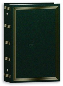 3-ring pocket HUNTER-GREEN album for 500 photos - 4x6