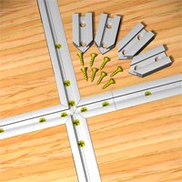 T-TRACK CROSS POINTS - FOR MITER TRACK by Peachtree Woodworking