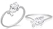 Heart Cut White Cz Ring Sterling Silver Size 9