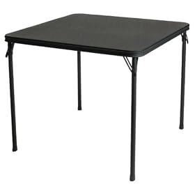 Folding Table - Black (34 x 34") by