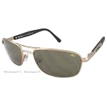 Bolle Pharmium Aviator 'Metals' Sunglasses, Satin Gold Frame/ TNS Smoke Lenses