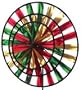 Dazzle Pinwheel - Whirligigs and Windwheel Garden Spinners