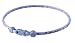 Phiten Star Necklace, Red Gray, 26"