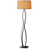 Hubbardton Forge 232686C Almost Infinity 59.5" One Light Floor Lamp Finish: Bronze, Shade Color: Natural Anna, Shade Type: Empire