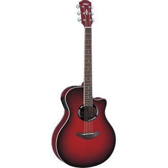 Yamaha APX500 - Dark Red Burst 6-string Thinline AcousticElectric Guitar