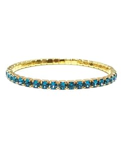 swarovski bracelet stretch tennis teal