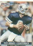 1991 Pro Set Troy Aikman Football Card #128 - Shipped In Protective Display Case!
