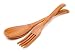 Berard French Olive Wood Crafted Cross design salad server set