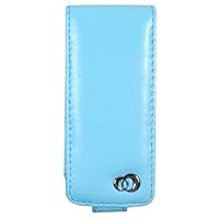 Premium Flip Leather Case with Swivel Belt Clip + Screen Protector for Apple iPod Nano Nano-Chromatic + Young Micro (Black) Silicone Skin Shoe Pouch - Blue