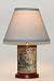 Rustic Coffee Tables | Metal Coffee Tables - Vintage Dutch Scene Coffee Tin Table Lamp