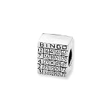 Sterling Silver Bingo Card Charm