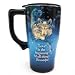 Wolf - Love is the Beginning, Ceramic Travel Mug