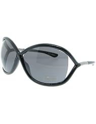 TOM FORD WHITNEY TF09 Sunglasses SMOKE LENS SHINY BLACK 199 64-14-110 by Tom Ford