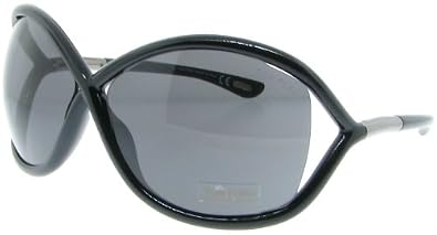 Click here to buy TOM FORD WHITNEY TF09 Sunglasses SMOKE LENS SHINY BLACK 199 64-14-110 by Tom Ford.