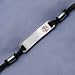 diabetes18  - Black Rubber Stainless Medical id Alert Bracelet 8