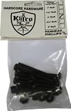 Khiro Panhead Phillips Black Skateboard Hardware Set - 2 1/2