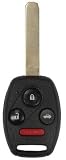 2008-2010 Honda Accord 4 DOOR SEDAN Remote Head Key and Free eKeylessRemotes Guide (Must Be Cut And Programmed By Dealer Or Locksmith)