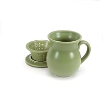 Chantal 15-Ounce Tea Mug with Infuser, Garden Green