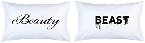 papposusa Pillowcase Personalized Beauty & Beast, Set of 2