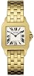 NEW CARTIER SANTOS DEMOISELLE GOLD & STEEL LADIES LARGE WATCH W25062X9 NEW CARTIER SANTOS DEMOISELLE GOLD & STEEL LADIES LARGE WATCH W25062X9