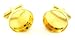 100 X Gold Round Recessed Cufflink Backs Setting 16mm Pad DIY Findings
