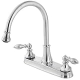 Price Pfister 536-E0BS Catalina 3-Hole Kitchen Faucet With Pull-Out Sprayer, Metal Lever Handles, St