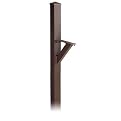 Decorative In-ground Mounted Post – Antique Brass