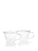 Luigi Bormioli Set of 2 Duos Cappuccino Cups, Clear, 13-Ounce