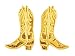 Mt. Rushmore Black Hills Gold® 10K Cowboy Boot Earrings