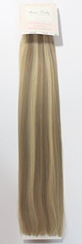 Miss Flirty Remy 5A+ 22" Clip in Straight Human Hair Extensions 10 Piece Deluxe Full Head Set 170 Grams Many Colors Available (Ash/Bleach #18/22)