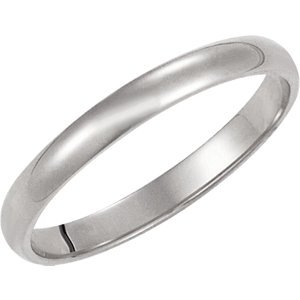 Genuine IceCarats Designer Jewelry Gift 10K White Gold Wedding Band Ring Ring. 02.50 Mm Light Half Round Band In 10K Whitegold Size 10