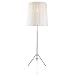 Trident Floor Lamp - White/ Silver