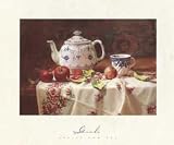 Apples and Tea - Artist: Del Gish - Art Print on Canvas - Image Size: 17.75 by 12.50 inches Art Print on Canvas