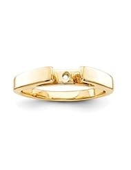 14k Peg Set Solitaire Ring Semi-Mounting, No Center Stone Included