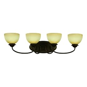 Westinghouse 64271 St Augustine Energy Star Four-Light Wall Fixture, Oil Rubbed Bronze... by Westinghouse