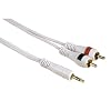 Hama Verbindungskabel 3,5-mm-Klinkenstecker - 2 Cinch-Stecker, 2 m