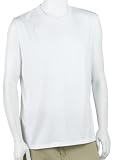Soffe Men's Classic 100% Cotton Sleeveless T-Shirt, White, Large
