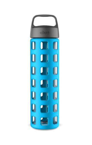 Ello Pure 20-oz Glass Water Bottle with Silicone Sleeve