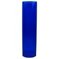 Glass Cylinder Vase - Blue (11.75")