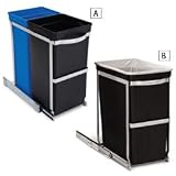 simplehuman Under-Counter Pull Out Recycler, 35 Liters / 9 Gallons