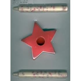3-D Candle With Star Base Molds by 