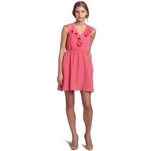 BCBGeneration Ladies Ruffle Front Dress