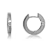 14k White Gold Diamond Hinged Earrings