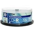 TDK 52X Lightscribe Write-once CD-R Spindle (30-Pack Spindle)