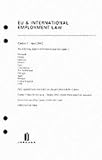 Review Jordan Pub  / Eu and International Employment Law