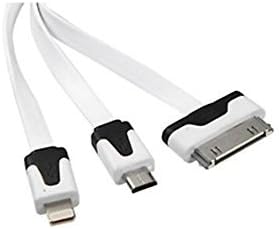 Micro USB Charger-3 in 1,USB Charger for Iphone, Android &amp; Most Devices, (Pack of 2), Back To School