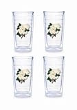 Tervis Tumblers - Flower - Magnolia - 16 oz Tumbler - set of 4 - B000Z4IQ2K